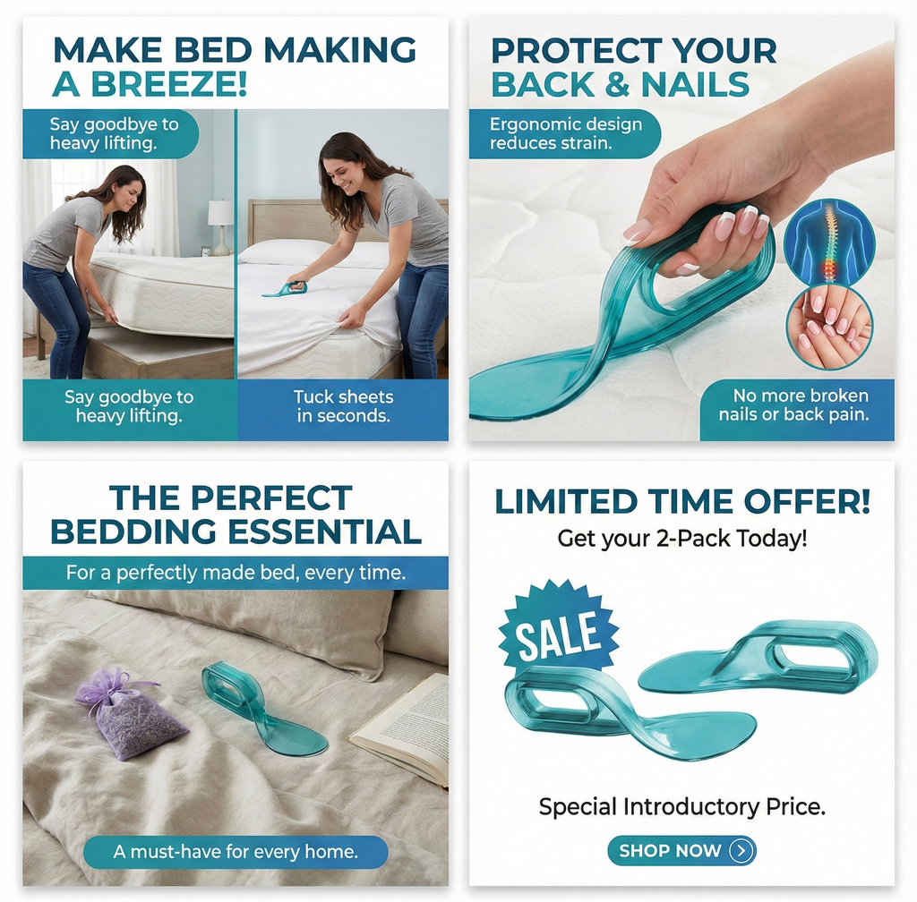 EasyLift™ Mattress Lifter & Bedsheet Tucking Tool